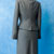 Женский костюм - Серый с черной отделкой на топе