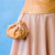 Платье для выпускного бала, вечера -  Абрикосовое платье с сумочкой