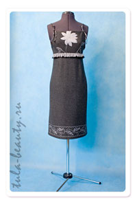 Серый сарафан - Женские платья