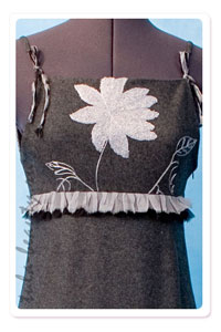 Серый сарафан - Женское платье