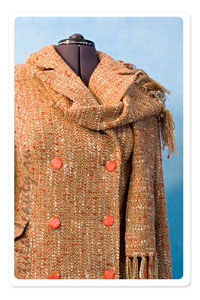Оранжевое пальто - Одежда по сезону